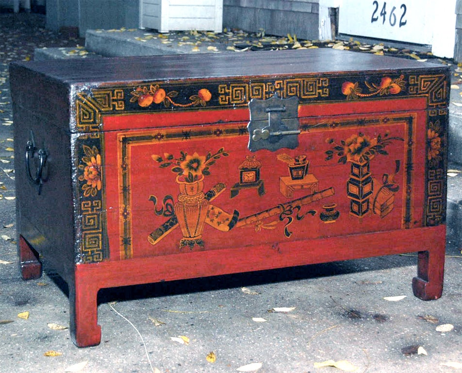 Clothing Trunk on Stand