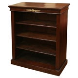 French, mahogany Empire style open bookself