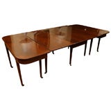 English, George III. three part mahogany dining table