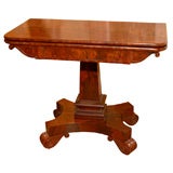 Boston Classical Card Table by Isaac Vose