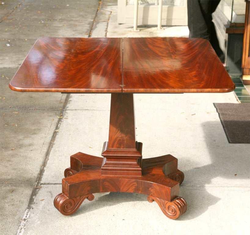 Boston Classical Card Table by Isaac Vose 3