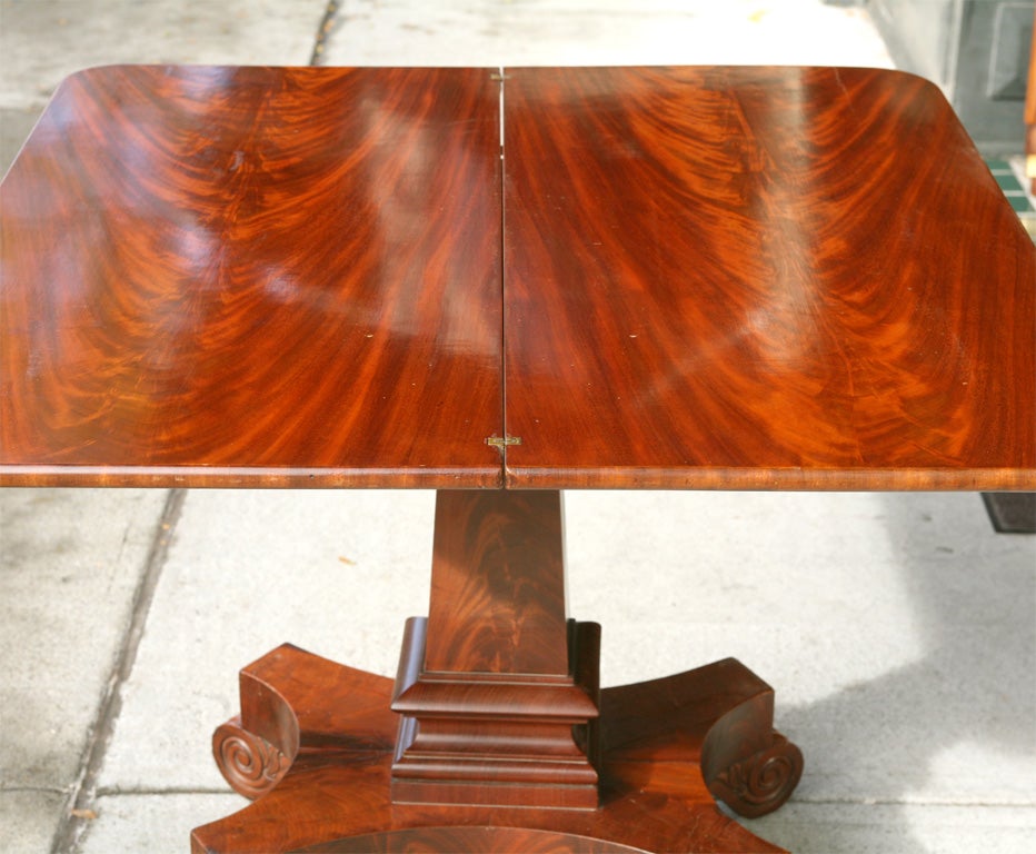 Boston Classical Card Table by Isaac Vose 4
