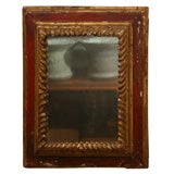 Italian Red Painted Mirror Frame