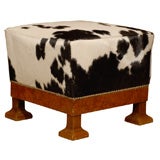 Tabouret with Calf Skin