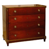 Antique 1920's  Mahogany  Secretaire  with  Battersea and BrassHardware