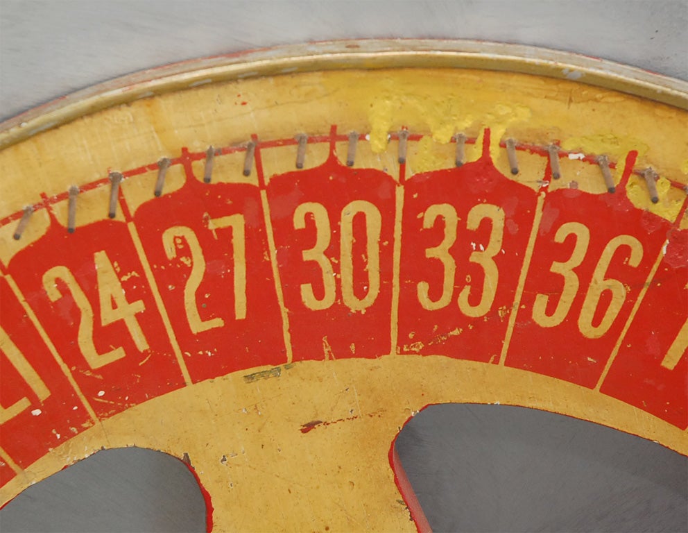 Mid-20th Century Carnival Gaming Wheel