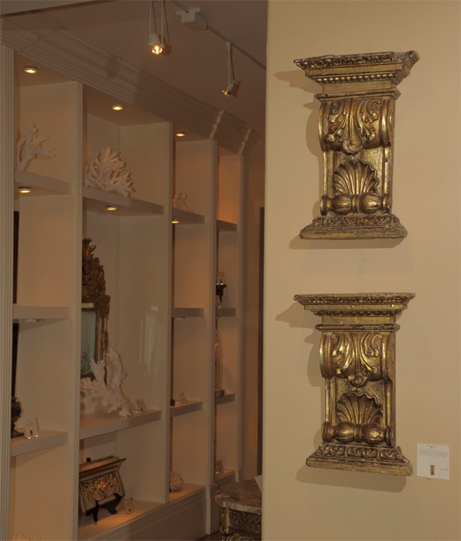 Mid 19th Century Beautifully Carved Regence Inspired Corbels
