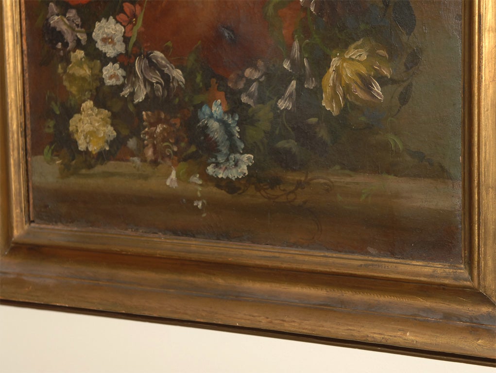 Antique Floral Painting For Sale 1