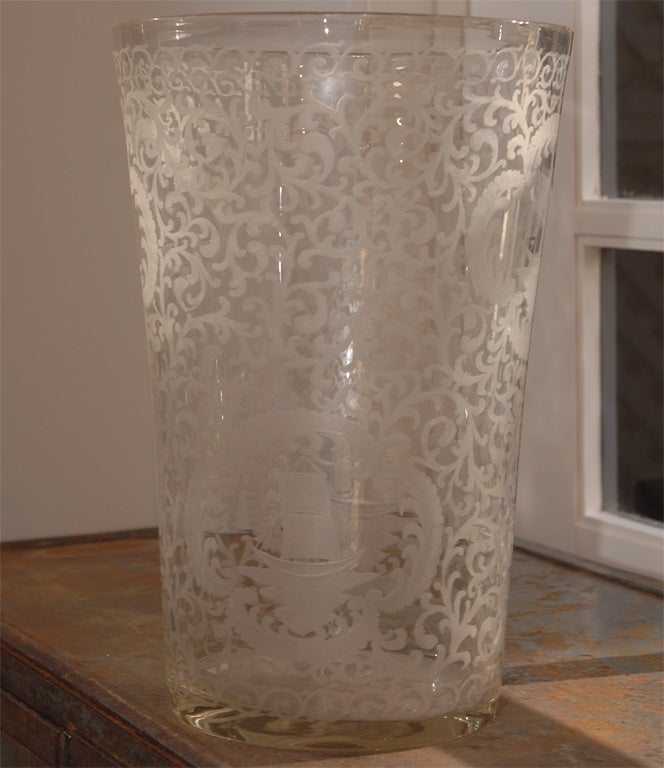 19th Century Glass Vase For Sale 1
