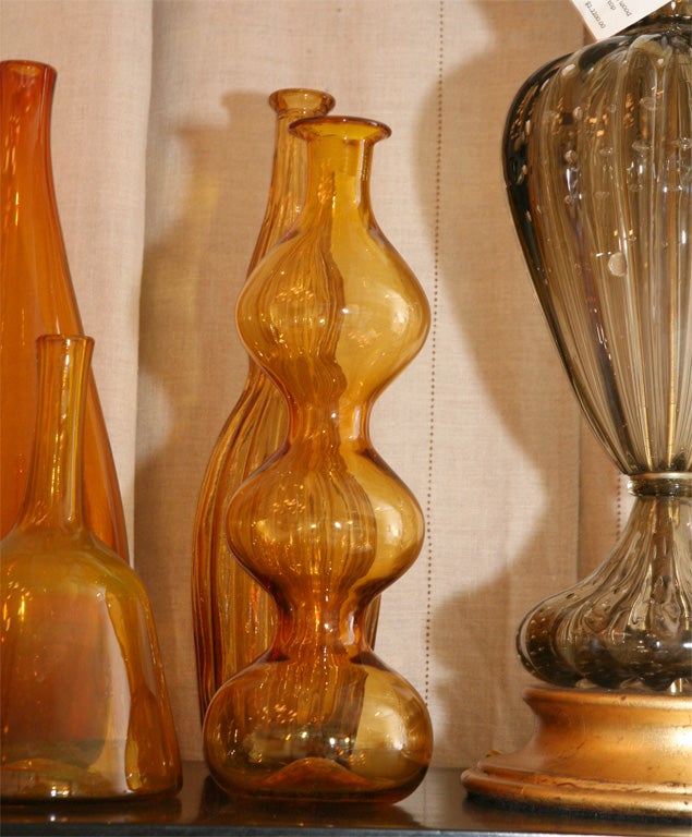 American Set Of Six Decorative Bottles For Sale