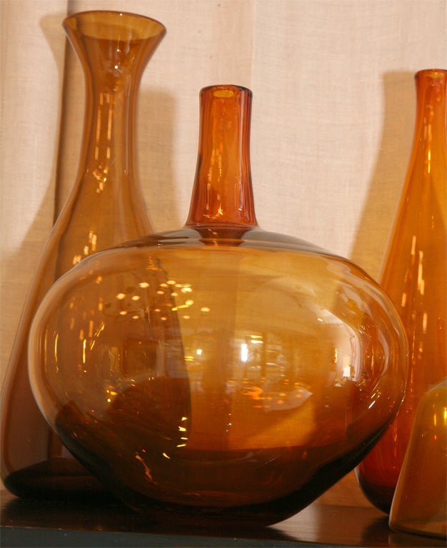 Mid-20th Century Set Of Six Decorative Bottles For Sale