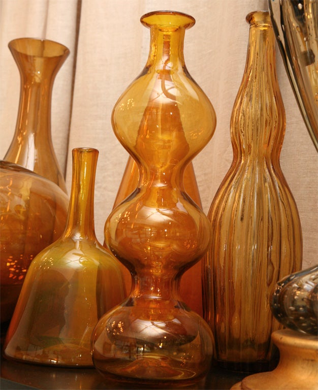 Set Of Six Decorative Bottles For Sale 3