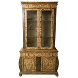 Antique 19th Century Italian Painted Cabinet