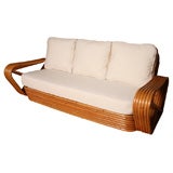 Fine & Rare One Piece Settee in the Manner of Paul Frankl