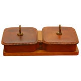 Adnet Style Leather Box