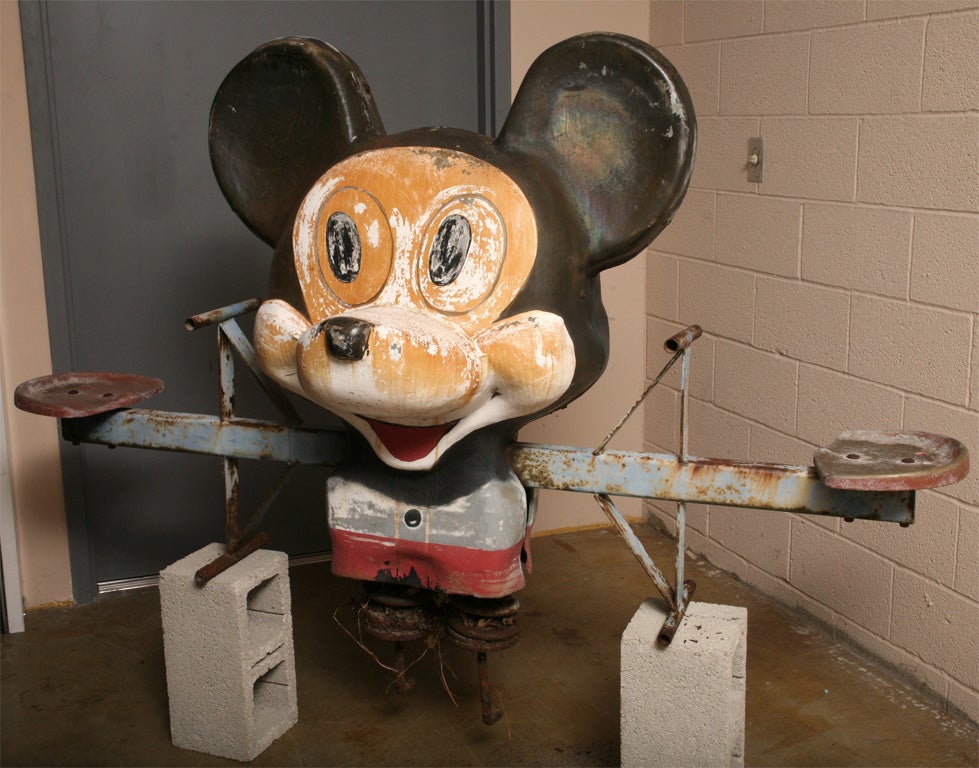 Unreal is how Mickey comes across when first viewed. Always a surprise, he always gets attention....He was originally in a Miami Beach Drive-In near the refreshment stand.