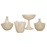 Barbini Controlled Bubble Murano Group with Gold Inclusions