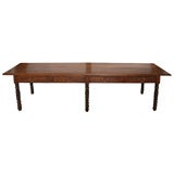 Long Italian Table with 4 Drawers