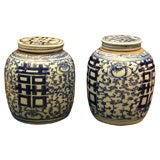 Pair of Chinese Ginger Jars