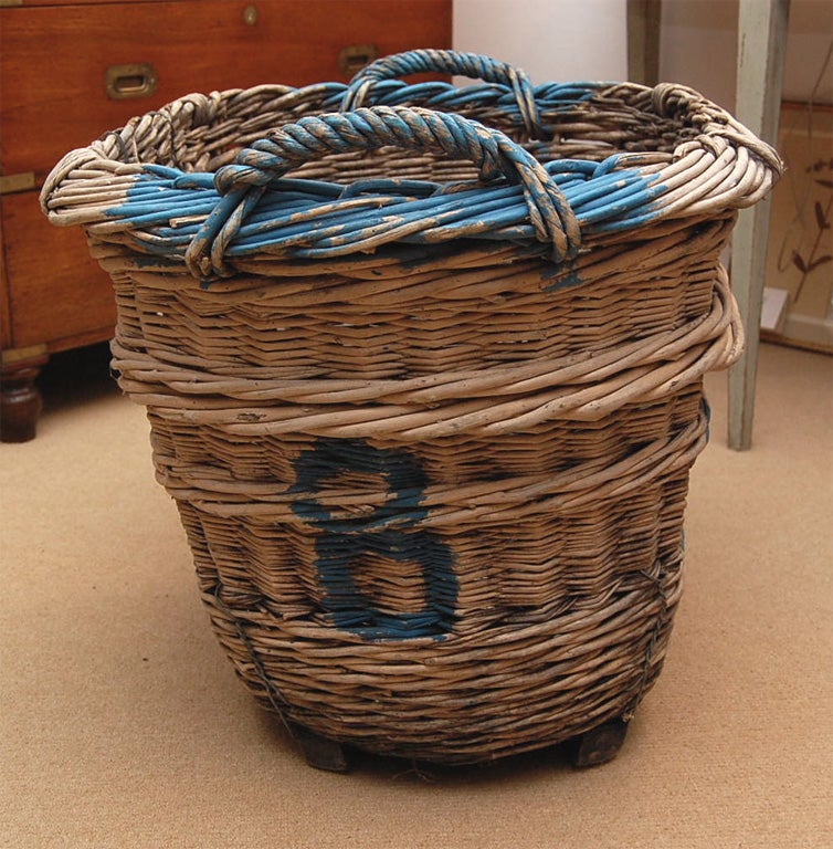 20th Century Large French Turn-of-the-Century Champagne Basket