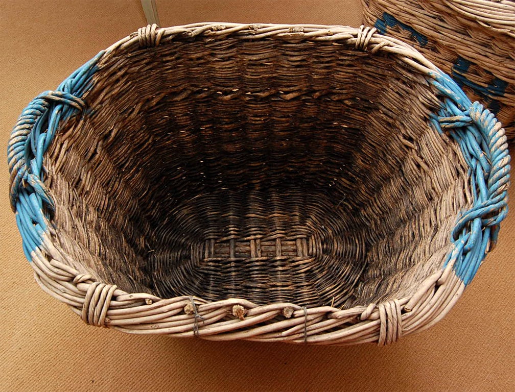 Large French Turn-of-the-Century Champagne Basket 2