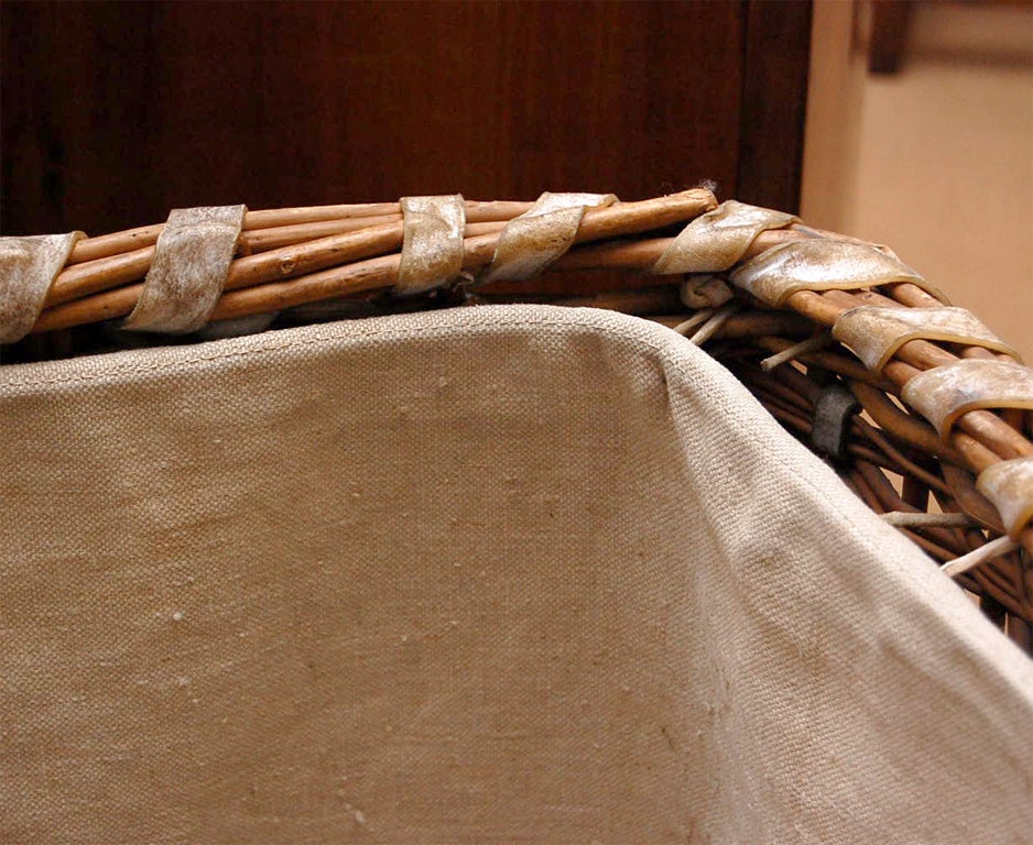 20th Century Large French Turn-of-the-Century Laundry Basket