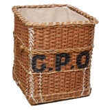 Large French Turn-of-the-Century Laundry Basket