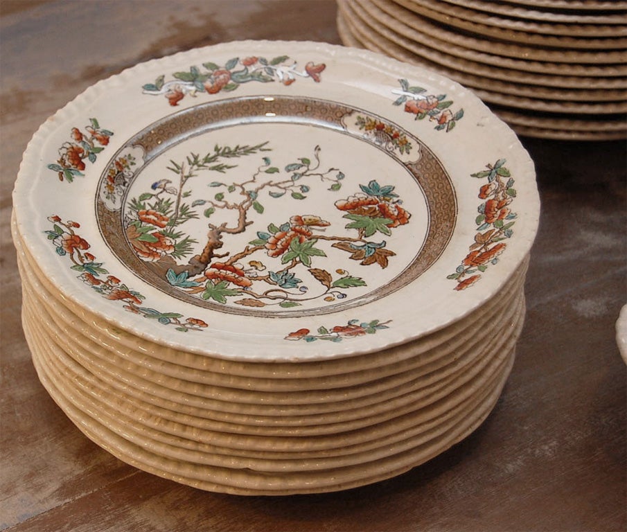 English Set of 19th Century Copelands China by Spode for Thomas Goodes