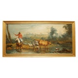 French Pastoral Landscape Painting