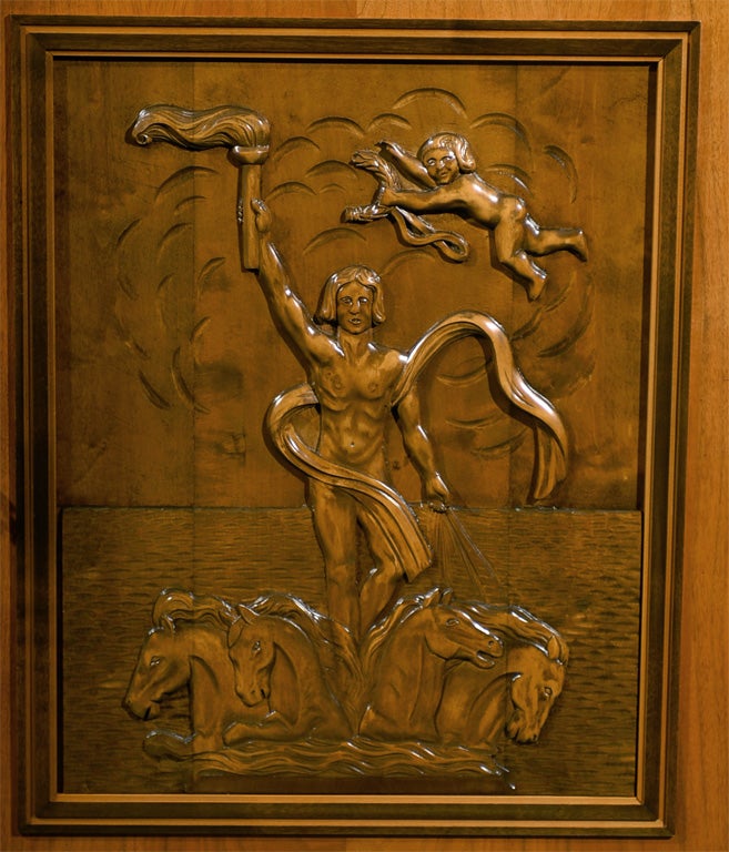 Other Swedish Art Deco Neoclassical Carved Armoire Cabinet
