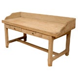Antique French Sycamore Butcher Block