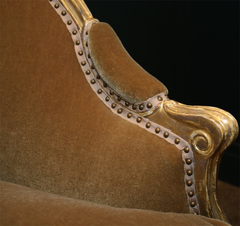 18th Century and Earlier Adam Giltwood Serpentine Fronted Sofa