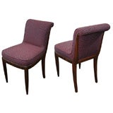 Fine Set of Four Art Deco Chairs by Leleu