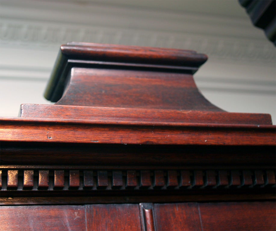 George III Solid Carved Mahogany Breakfront Bookcase, English, circa 1780 For Sale 1