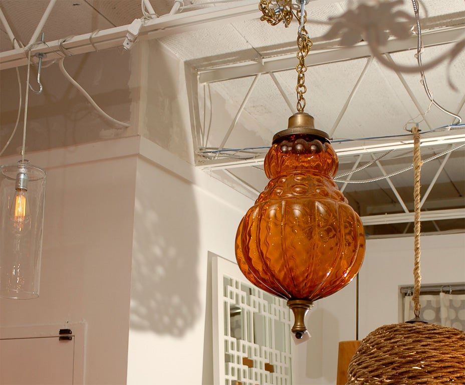 Large Amber Globe