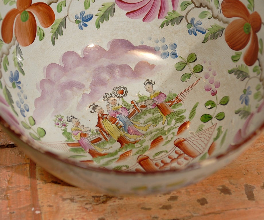 19th Century Gaudy Dutch Bowl For Sale