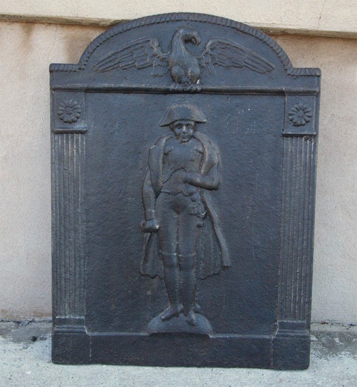 French Iron Chimney Plaque