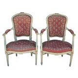 Pair of Painted Portuguese Chairs