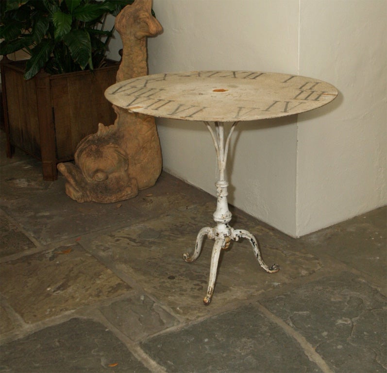 * 8201  AN IRON GARDEN TABLE 5