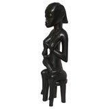 A STUNNING FEMALE  FIGURE  NURSING A BABY, FROM  MALI, AFRICA