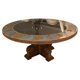 Eglomaise and Wood Cocktail Table