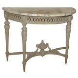 Louis XVI-Style Demi-Lune Console Louis XVI-Style Demi-Lune Console