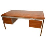 Vintage French Desk with Automatic Drawers
