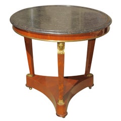 A Grand French Empire Mahogany Center Table Antique A Grand French Empire Mahogany Center Table
