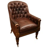 English late Regency style bergere