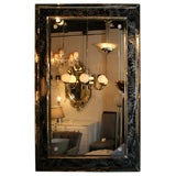 Hollywood Eglomise Mirror with Reverse Painted Design