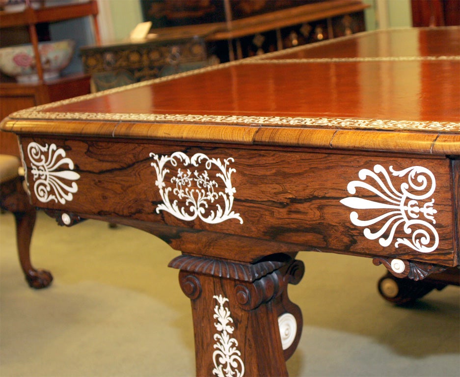 An Unusual George Iv Ivory-inlaid Double-sided Library Table 3