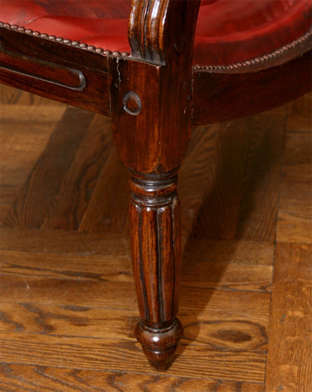 Anglo Colonial Calamander Wood Planters Chair, Mid 19th c. 1