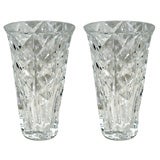 Pair of Cut Crystal Vases by "St. Louis, " France, 20th Century