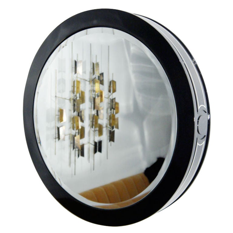 Sensational Lacquer Framed Mirror For Sale